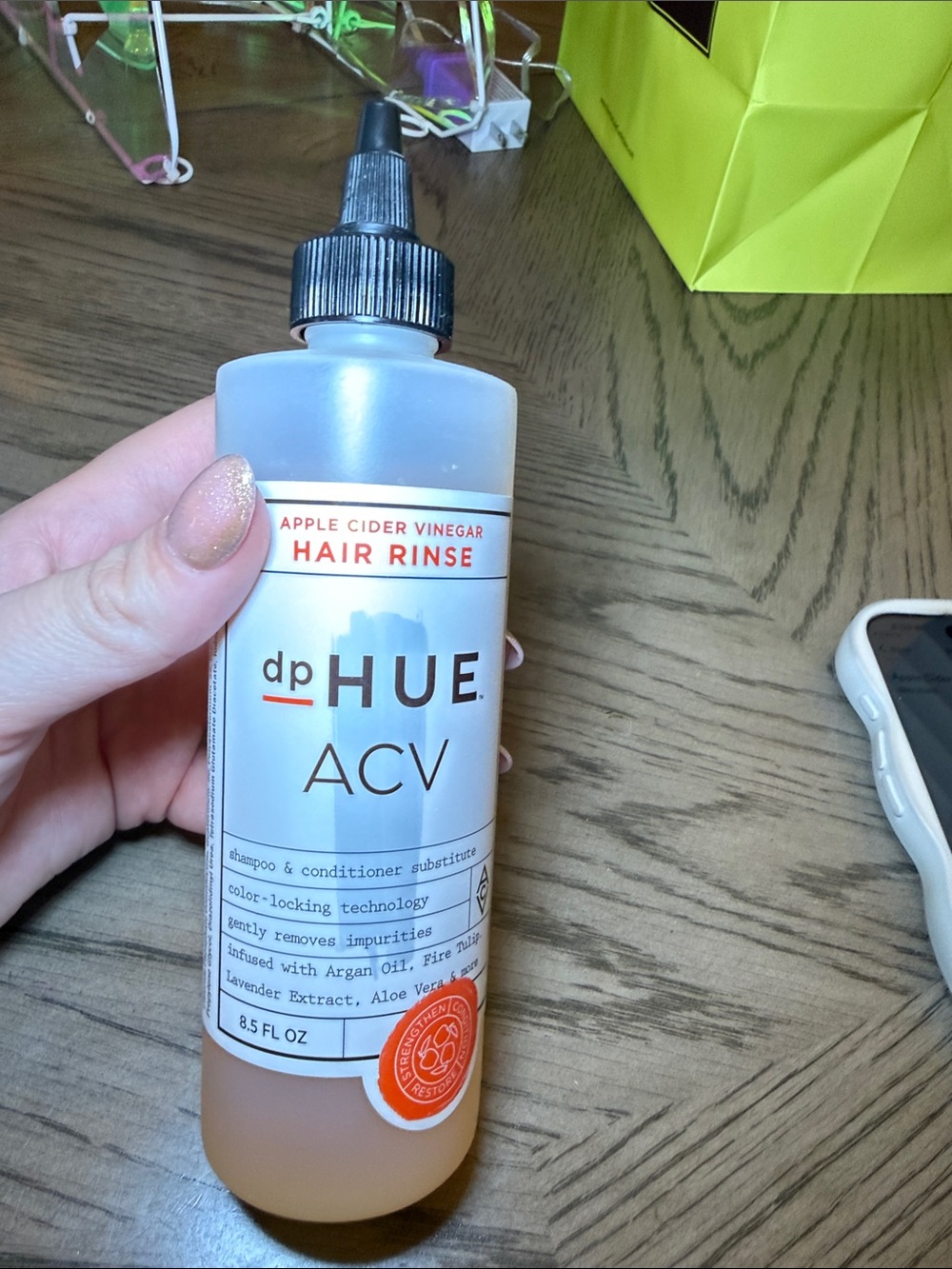 dpHUE ACV Apple Cider Vinegar Hair Rinse - Clear/Amber